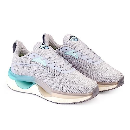 Bacca Bucci Men Hypersoft Series With Ultra-Rebounce Outsole And Iconic Breathable Engineered Knit Upper For Daily Sports, Walking And Running Shoes- Grey, Size Uk6 - Image 4