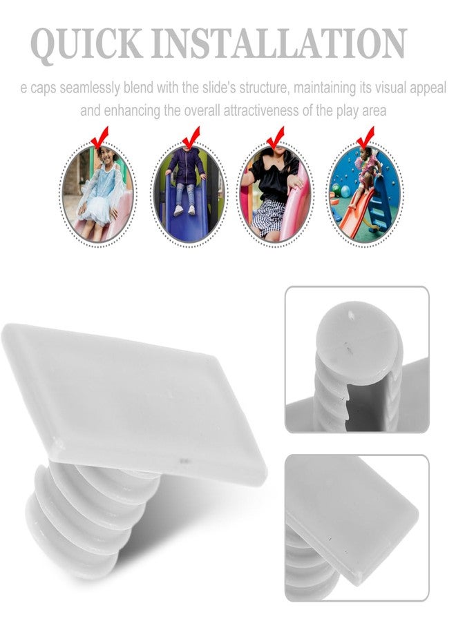 Amosfun 8Pcs Slide Screw Caps Replacement Universal Slide Repair Fixing Parts for Outdoor Playground Easy Installation - Image 5