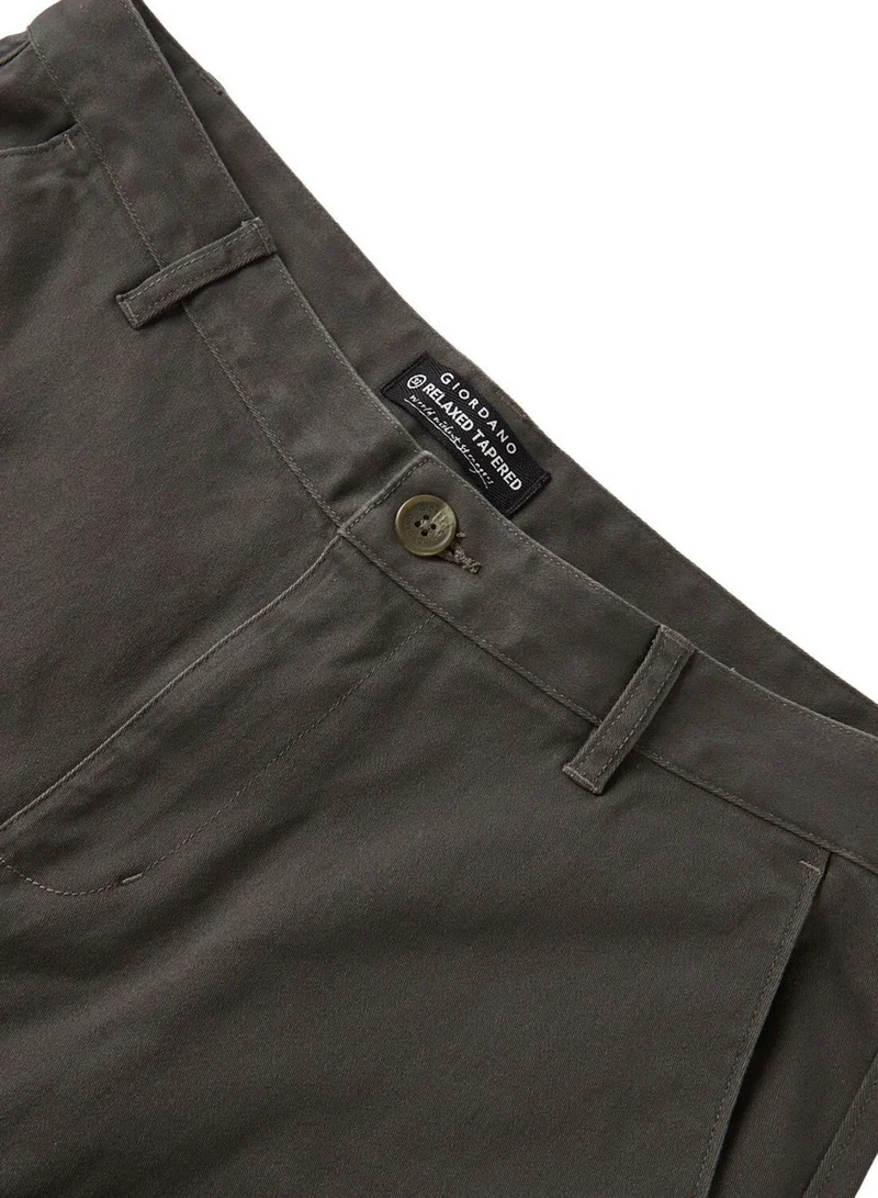 Giordano  Men's Relaxed Tapered Stretch Cargo Pants for Men | Best Price UAE