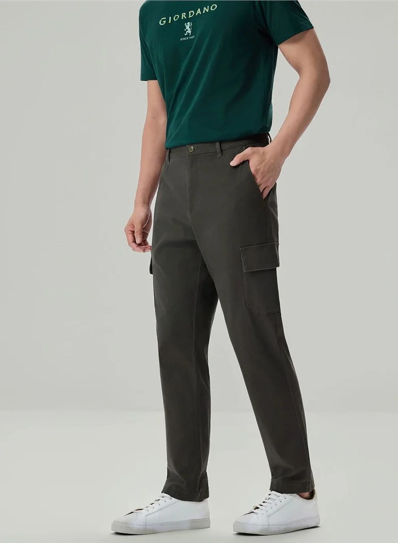 Giordano  Men's Relaxed Tapered Stretch Cargo Pants for Men | Best Price UAE