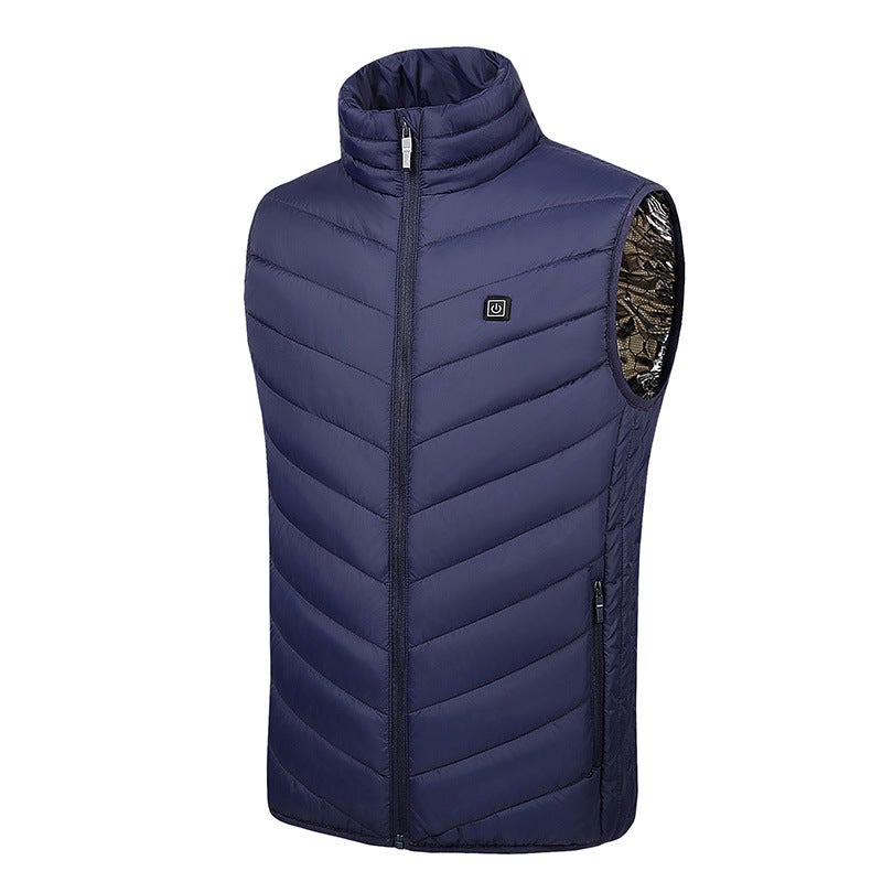 Zone 9 Heating Vest Usb Charging Intelligent Constant Temperature Heating Vest Warm Clothes Men'S And Women'S Electric Cotton Vest - Image 1