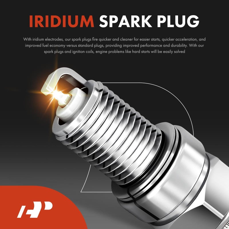 A-Premium Set of 4 Ignition Coil Pack and Iridium Spark Plugs Compatible with Toyota Corolla 2009-2018 Matrix Prius C-HR & Lexus CT200h 2011-2017 & Scion iM xD - Image 4