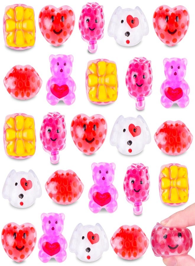 LeeHUR Valentine Day Mochi Squishy Toys for Kids Valentine Party Favors Goodie Bags Fillers Stuffers Squishies Valentine Treats Bags Gifts Squishy Fidget Toys Stress Relief Squeeze Toys Prizes for Kids - Image 1