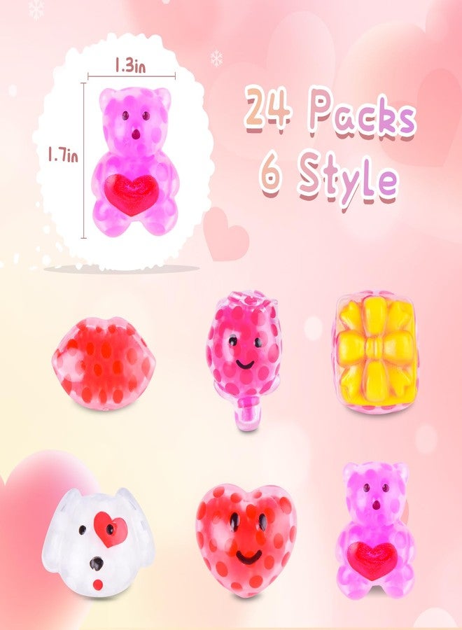 LeeHUR Valentine Day Mochi Squishy Toys for Kids Valentine Party Favors Goodie Bags Fillers Stuffers Squishies Valentine Treats Bags Gifts Squishy Fidget Toys Stress Relief Squeeze Toys Prizes for Kids - Image 4
