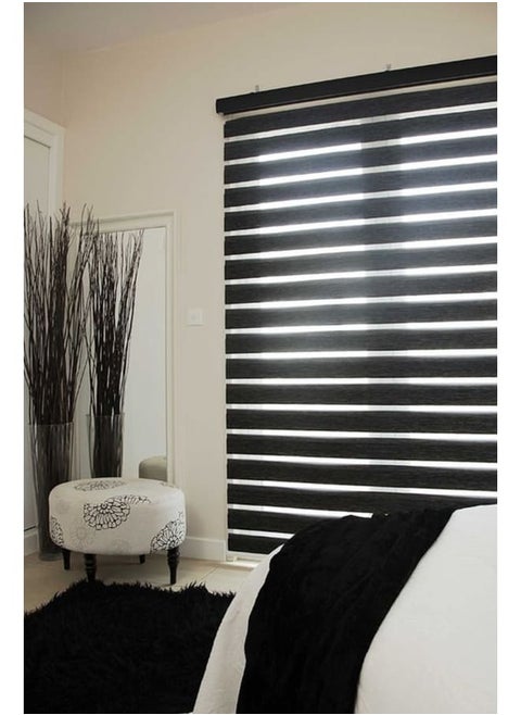 Black Zebra Blinds 125W x 125H cm