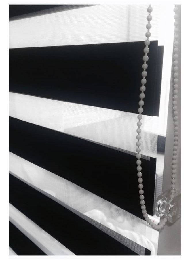 Black Zebra Blinds 125W x 125H cm
