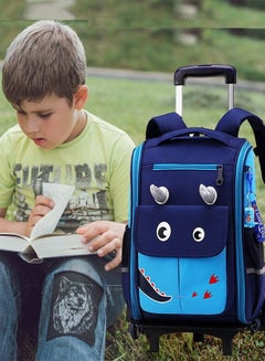 Student High Capacity School Bag Rolling Backpack Kids Trolley Bag