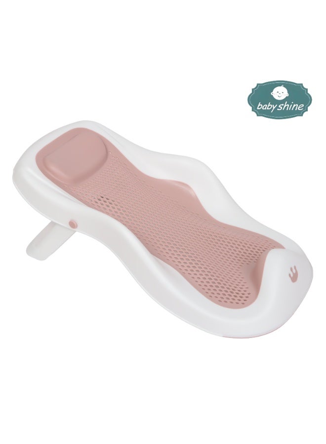 بيبي شاين مروش استحمام للأطفال 5 في 1 قابل للطي بتصميم امن وسهل التخزين لحديثي الولادة مع وجود مقياس لحرارة المياه - Image 4