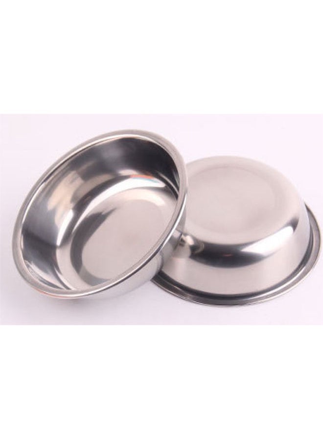 NIBEMINENT Double Diner Feeding Bowl Blue/Silver 27 x 4centimeter  - Image 3
