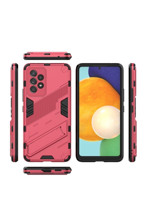 Punk Armor 2 in 1 PC Tpu Shockproof Phone Case with Invisible Holder For Samsung Galaxy A53 (watermelon)