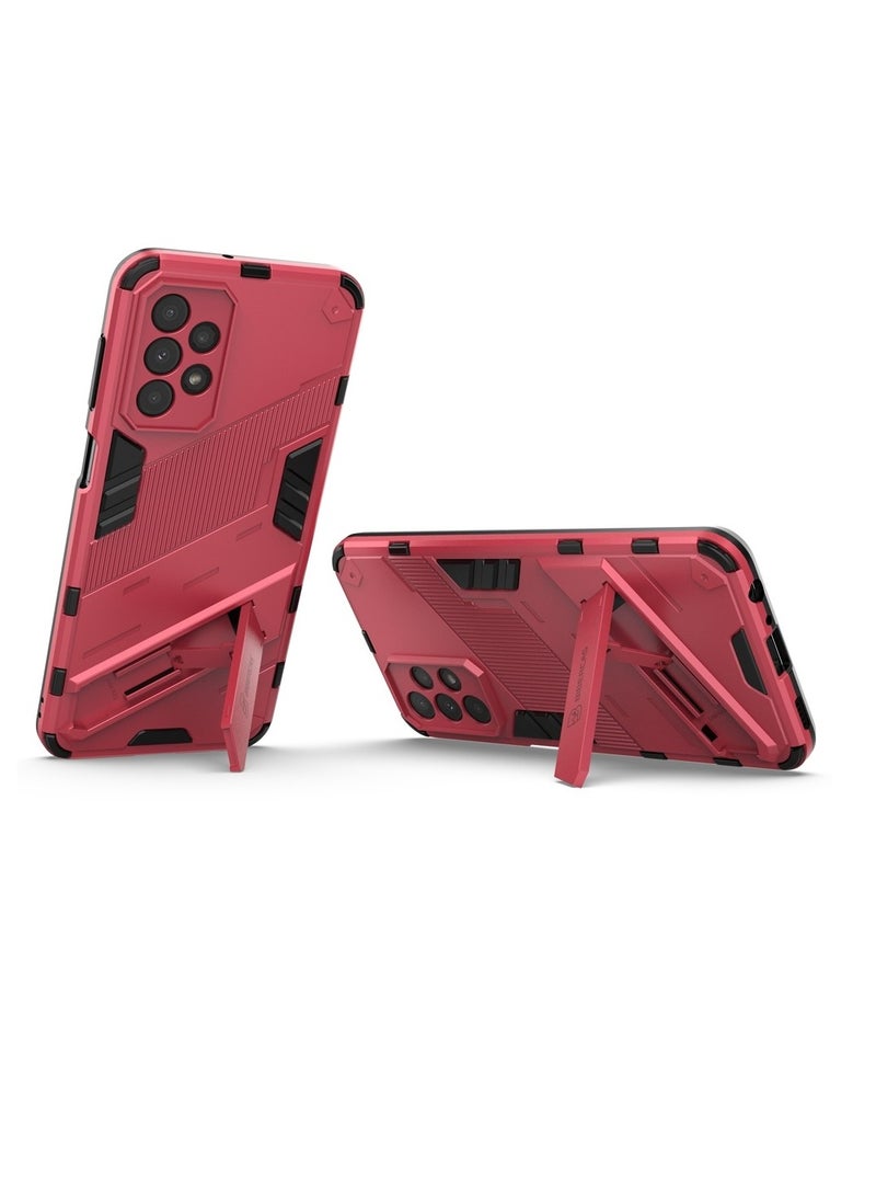 Generic - Punk Armor 2 in 1 PC Tpu Shockproof Phone Case with Invisible Holder For Samsung Galaxy A53 (watermelon) - Image 1