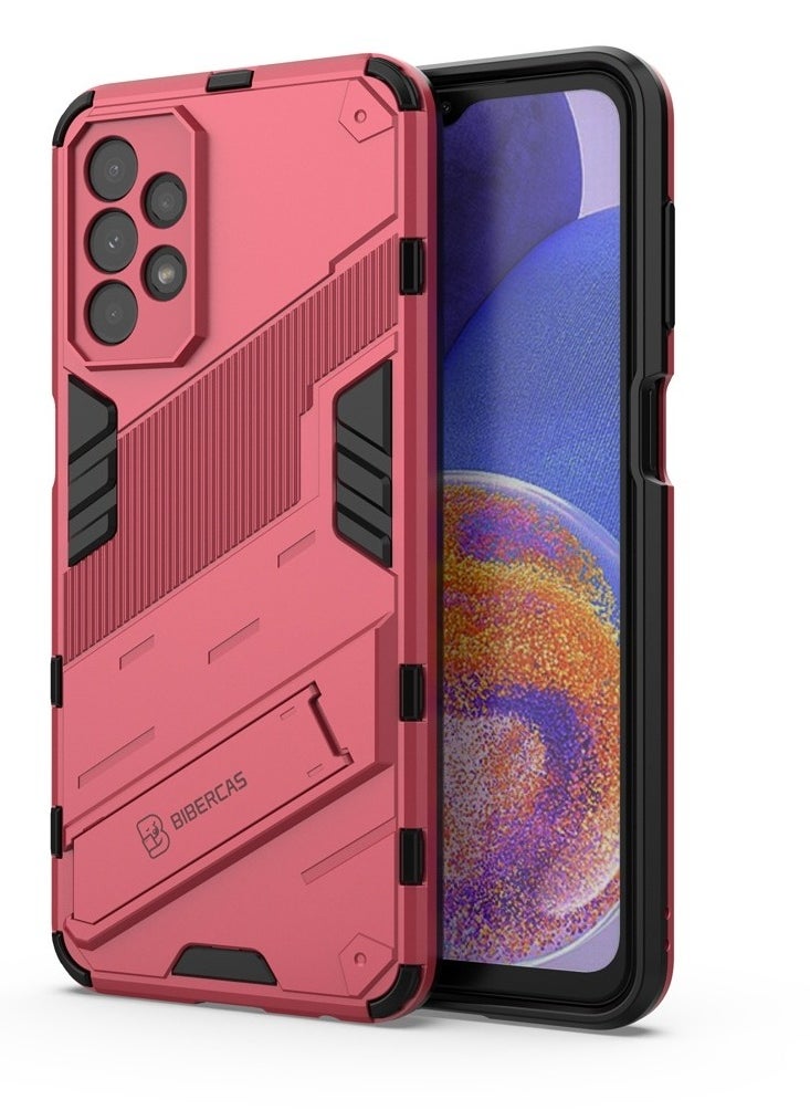 Generic - Punk Armor 2 in 1 PC Tpu Shockproof Phone Case with Invisible Holder For Samsung Galaxy A53 (watermelon) - Image 1