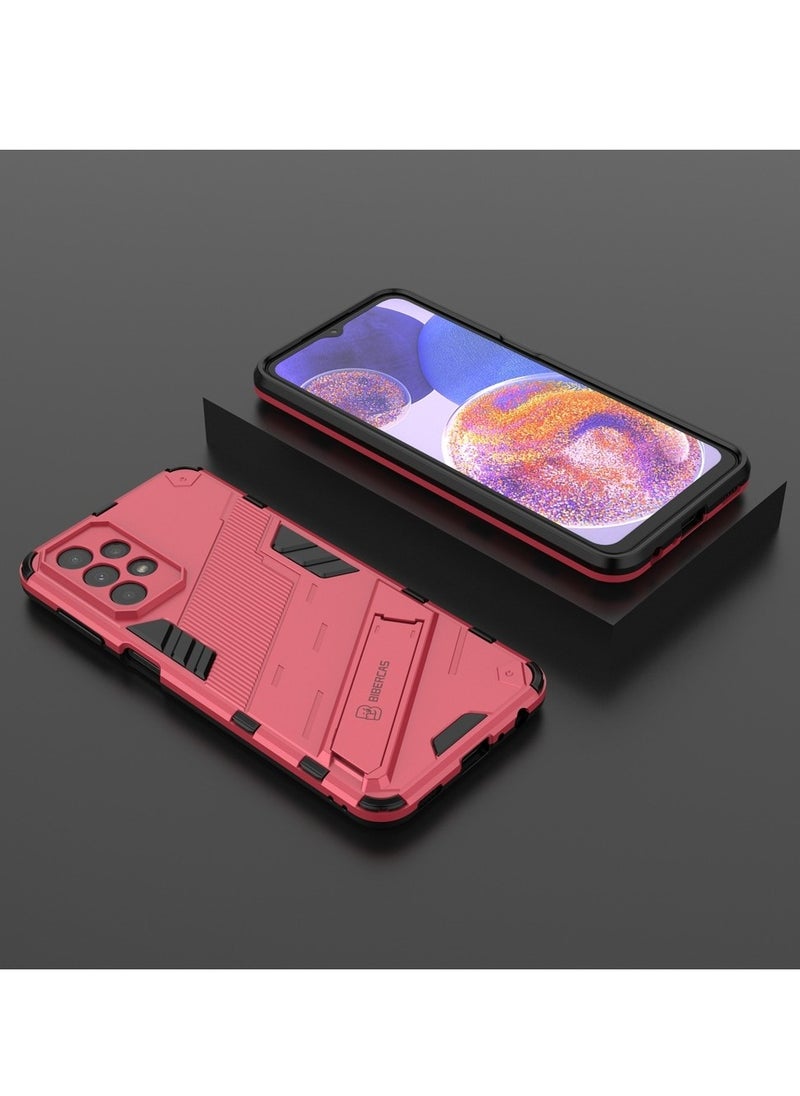 Generic - Punk Armor 2 in 1 PC Tpu Shockproof Phone Case with Invisible Holder For Samsung Galaxy A53 (watermelon) - Image 1