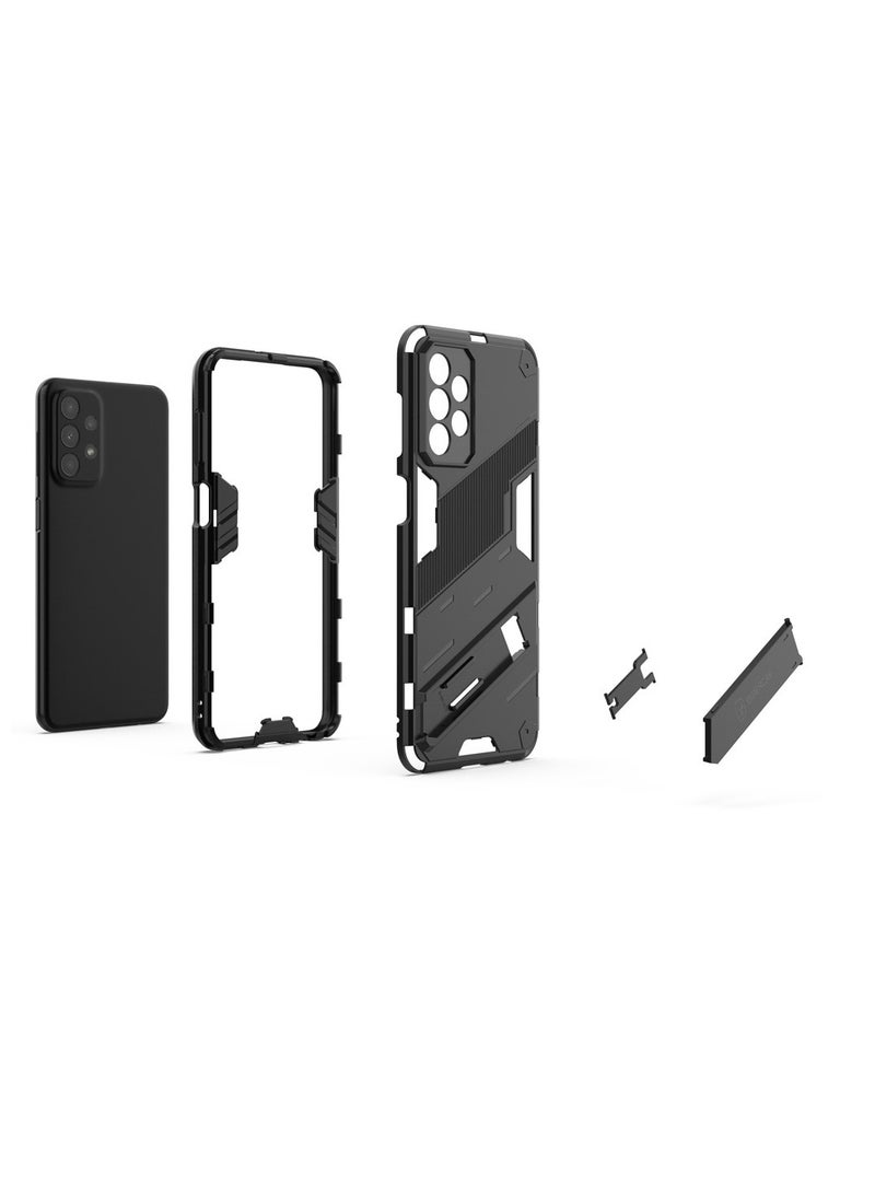 Generic - Punk Armor 2 in 1 PC Tpu Shockproof Phone Case with Invisible Holder For Samsung Galaxy A53 (watermelon) - Image 1