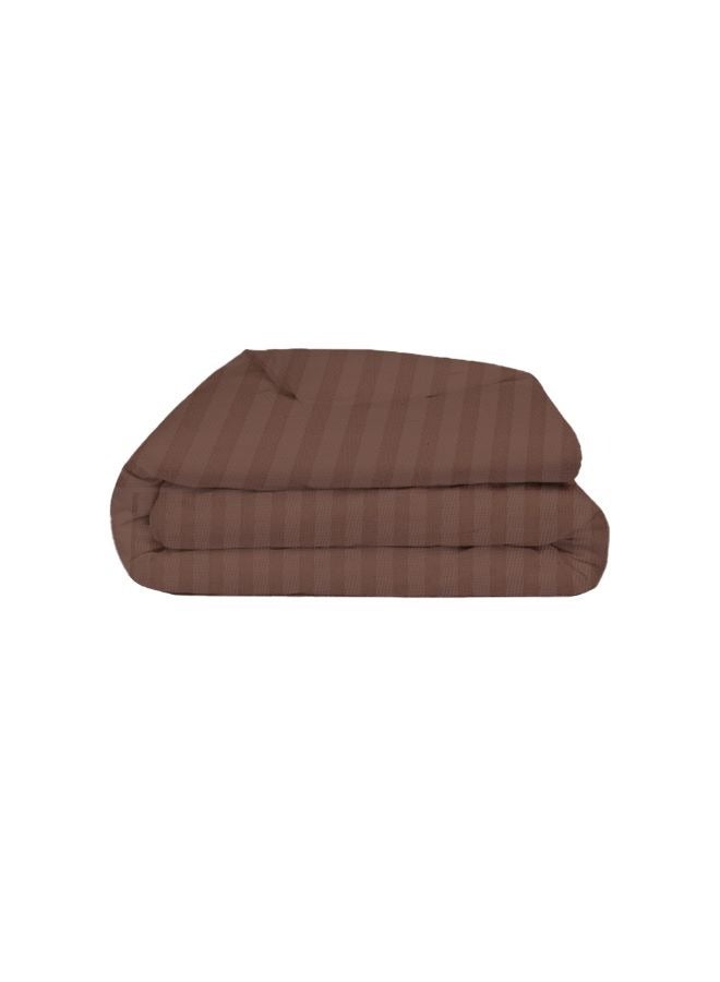 BYFT Tulip (Dark Brown) Queen Size Fitted Sheet,Duvet cover and Pillow Covers with 1 cm Satin Stripe (Set of 6 Pcs) 100% Cotton, Soft and Luxurious Hotel Quality Bed linen-300 TC - Image 3