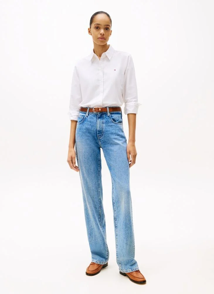 تومي هيلفيغر قميص أكسفورد بأكمام طويلة بقصة مريحة