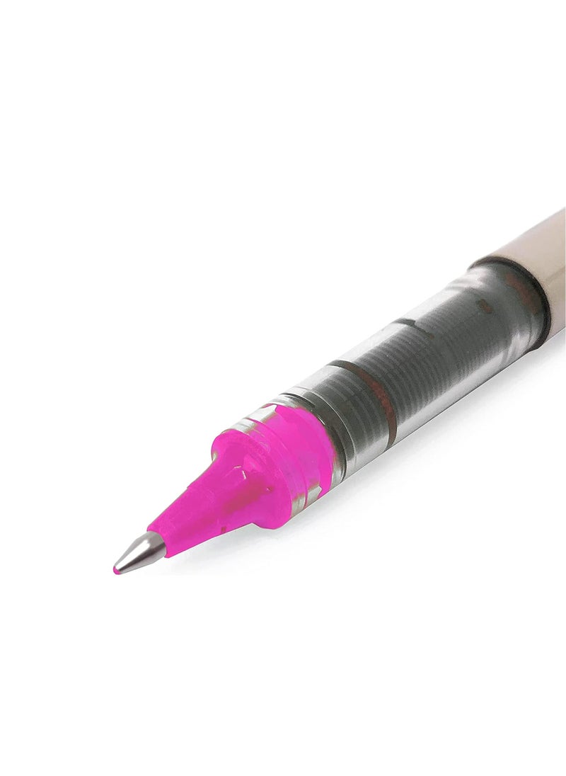 Uniball قلم حبر جاف Eye Fine مكون من قطعة واحدة برأس 0.7 مم وحبر وردي  - Image 3