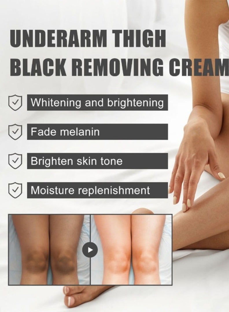 YOUBUY 60ml Snow Bleach Cream Whitening Brightening Cream for Underarm Armpit Knee Elbow Thigh Joint Intimate Parts Moisturizing Repair Dark Spot Corrector Lotion Intimate Area Bleaching Cream - Image 4