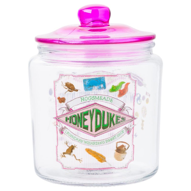 Silver Buffalo Harry Potter Hogsmeade Honeydukes Treats Glass Cookie Snack Candy Jar With Lid (Small) - Image 2