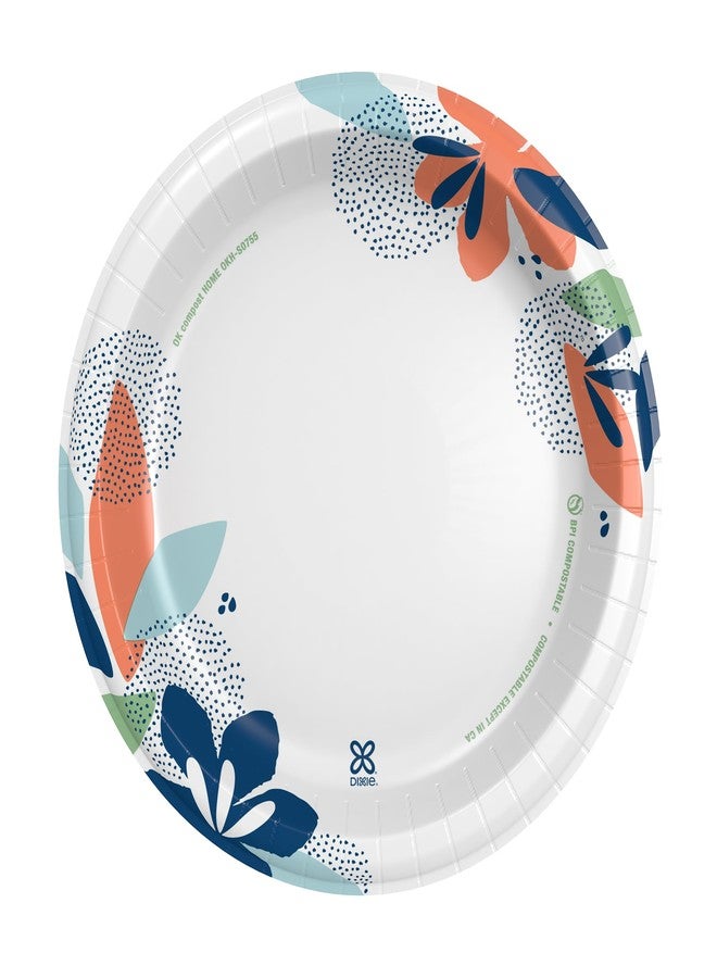 Dixie Large Paper Plates, 10 Inch, 54 Count, 2X Stronger*, Microwave-Safe, Soak-Proof, Cut Resistant, Disposable Plates For Everyday Breakfast, Lunch, & Dinner Meals - Image 2