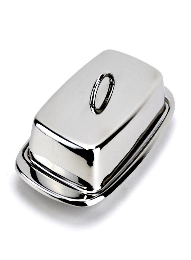 Cuisinox Stainless Steel Butter Dish with Lid, 4" x 7.5" - Image 5