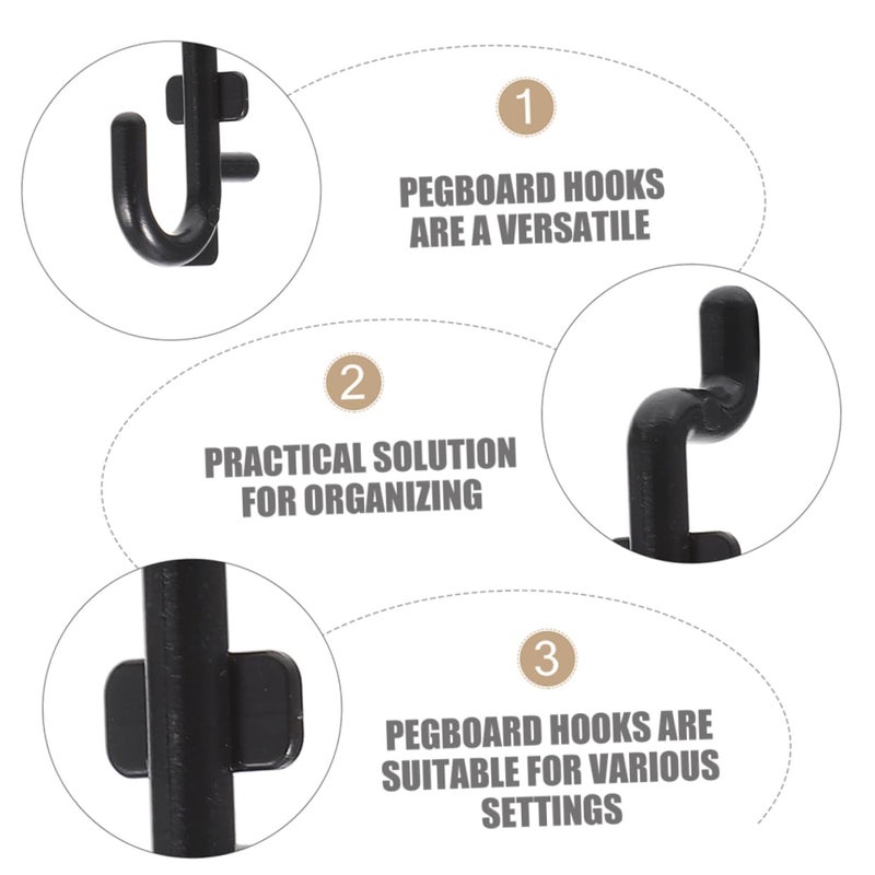 30Pcs Garage Storage Hooks Wall Mount Tool Organizer Heavy Duty Metal Hangers - Image 5