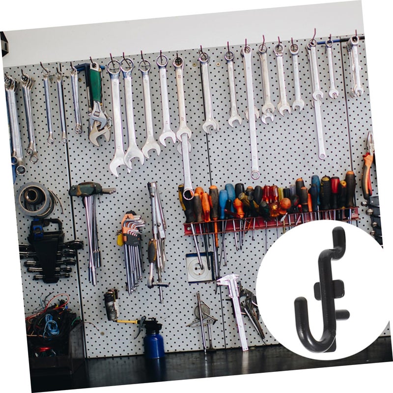 30Pcs Garage Storage Hooks Wall Mount Tool Organizer Heavy Duty Metal Hangers - Image 4