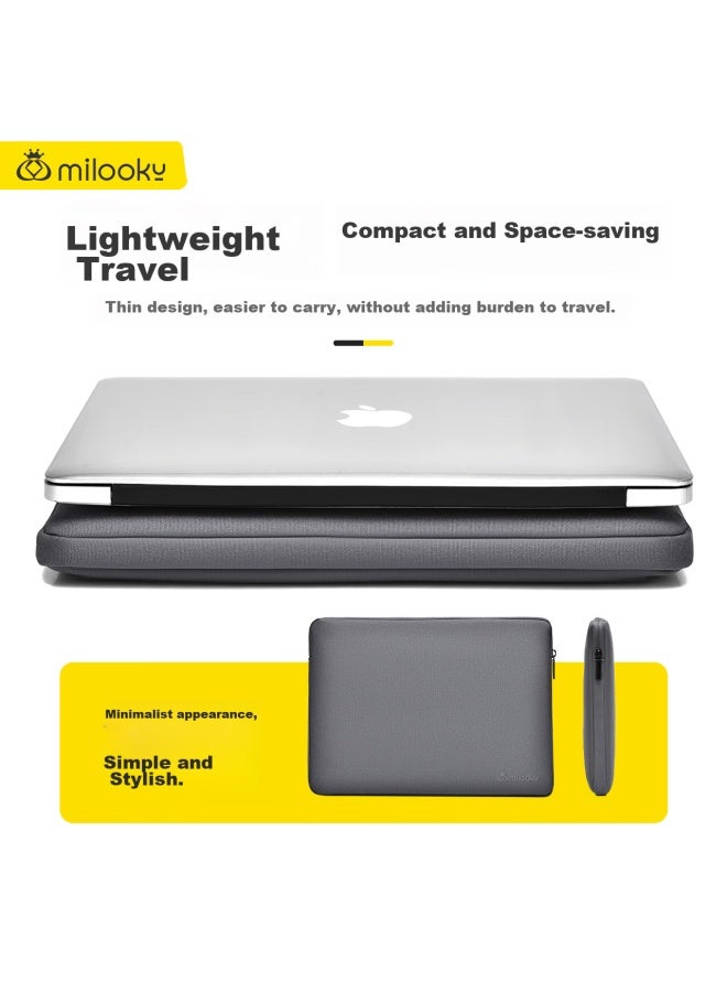 Milooky Laptop Sleeve For 13/13.3/13.6-inch Laptops, Compatible With Huawei, Apple, Lenovo, Xiaomi, Protective Case - Image 3
