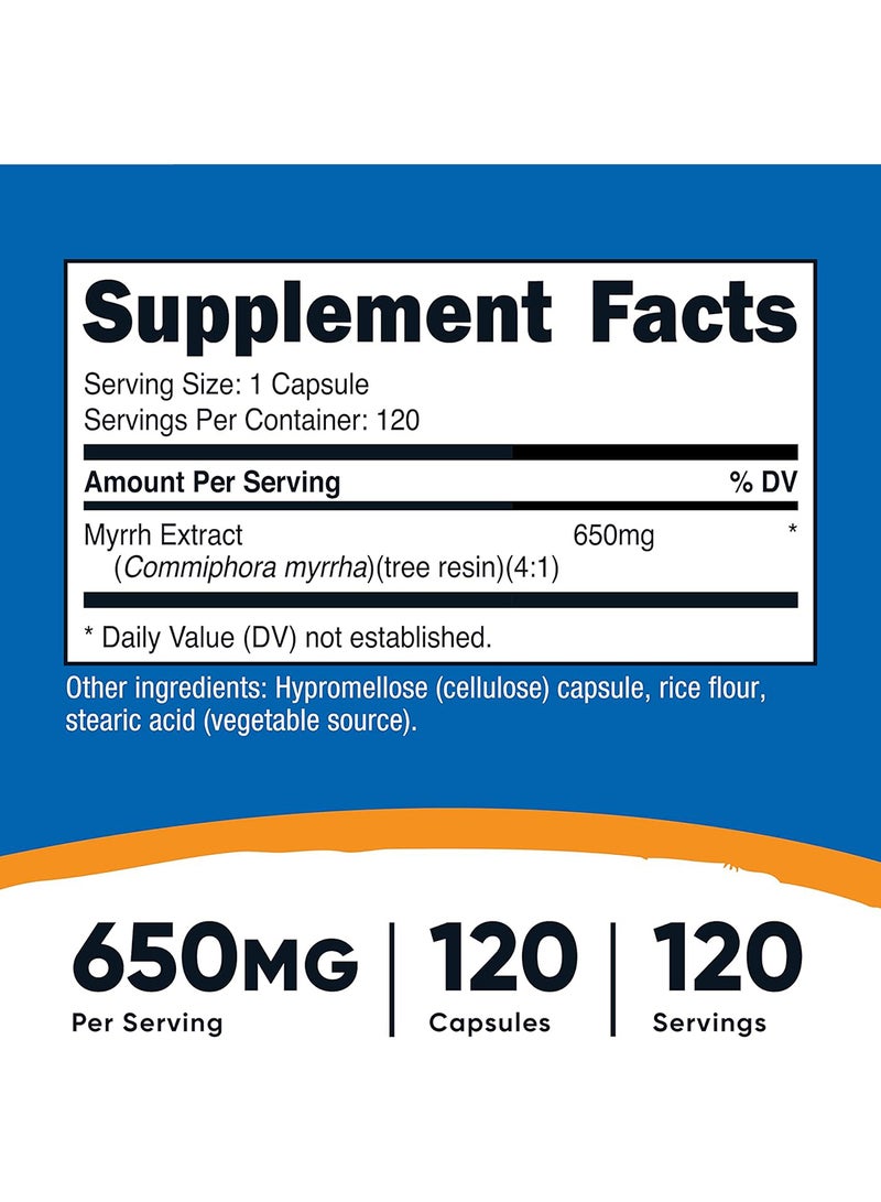 كبسولات خلاصة المر 650 ملجم 120 كبسولة - Image 2