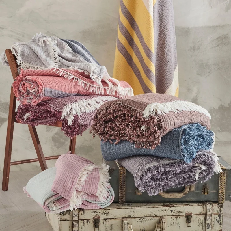 Soley | Tissou | Double 100% Cotton Muslin Pique Bedspread