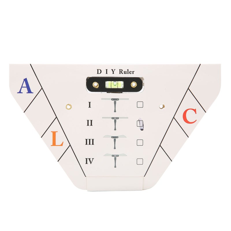 Eyebrow Tattoo Shaper Stencil Stainless Steel SemiPermanent Eyebrow Makeup Template Ruler(#Ⅱ ) - Image 1