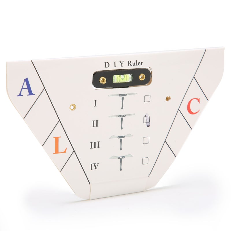 Eyebrow Tattoo Shaper Stencil Stainless Steel SemiPermanent Eyebrow Makeup Template Ruler(#Ⅱ ) - Image 2