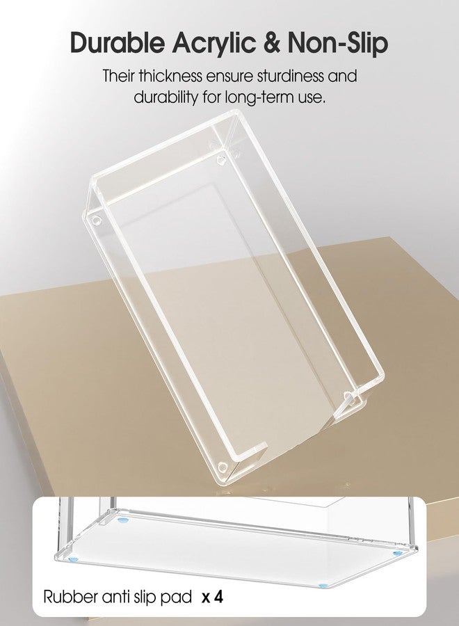 MaxGear Acrylic Guest Towel Napkin Holder, Clear Rectangle Tabletop Disposable Paper Hand Towels Tray for Bathroom, Kitchen, Parties, Weddings, Events, Dinner, Hotel, 8 x 4.5 inches - Image 3