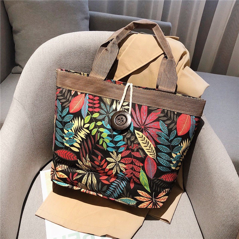 Women'S Bag New Canvas Bag Women'S Bag Mummy Handbag Large Capacity Handbag Ethnic Style Handbag - Image 1