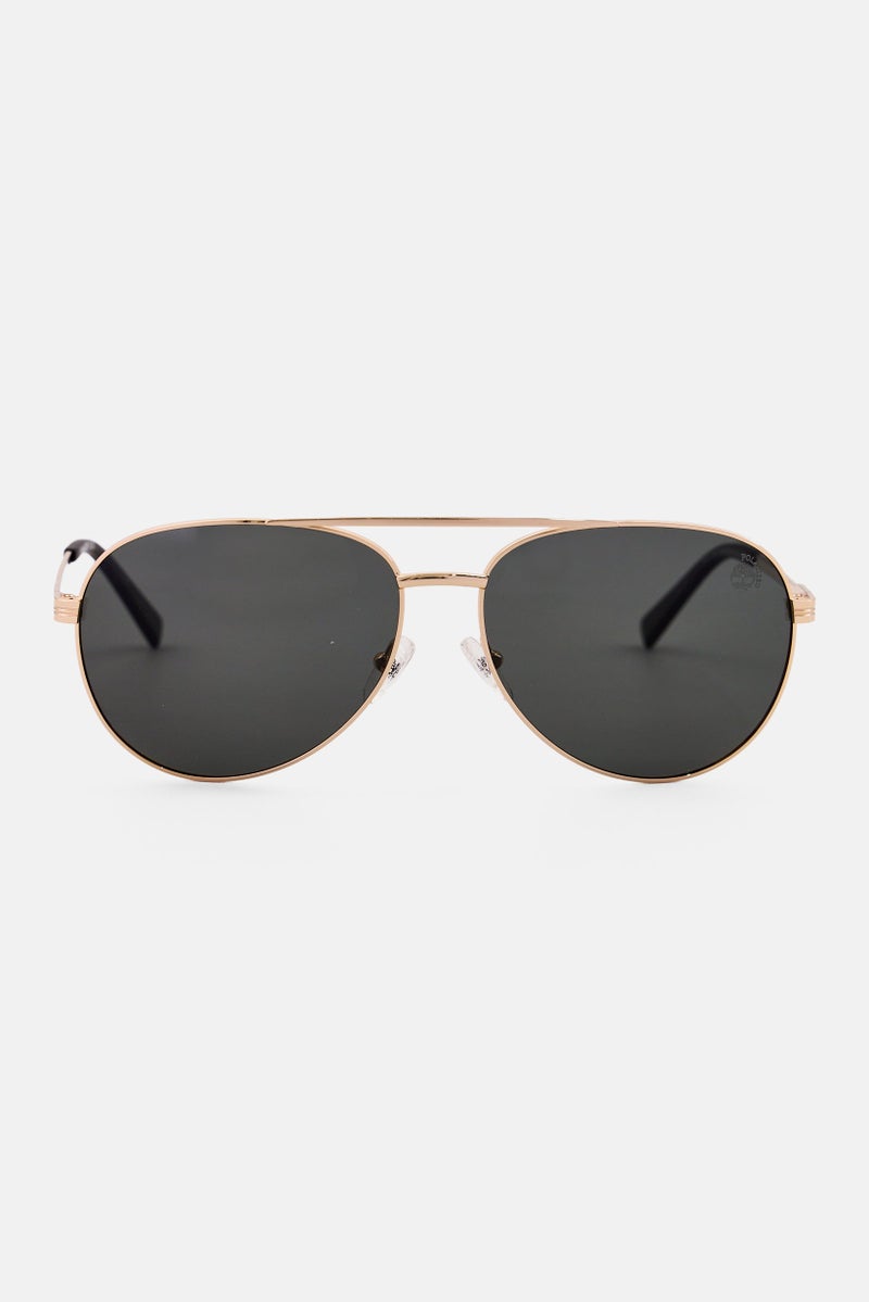 Timberland Men TB00026 Aviator Sunglasses, Gold - Image 1