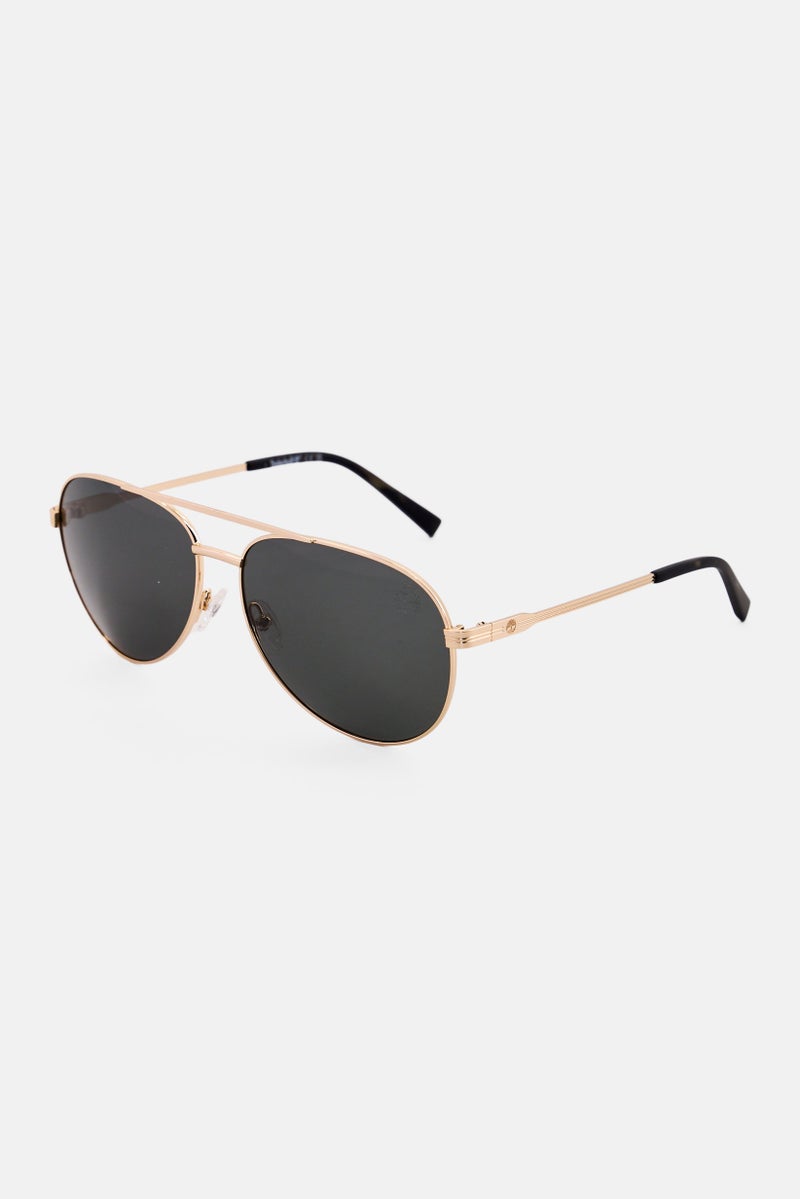 Timberland Men TB00026 Aviator Sunglasses, Gold - Image 3