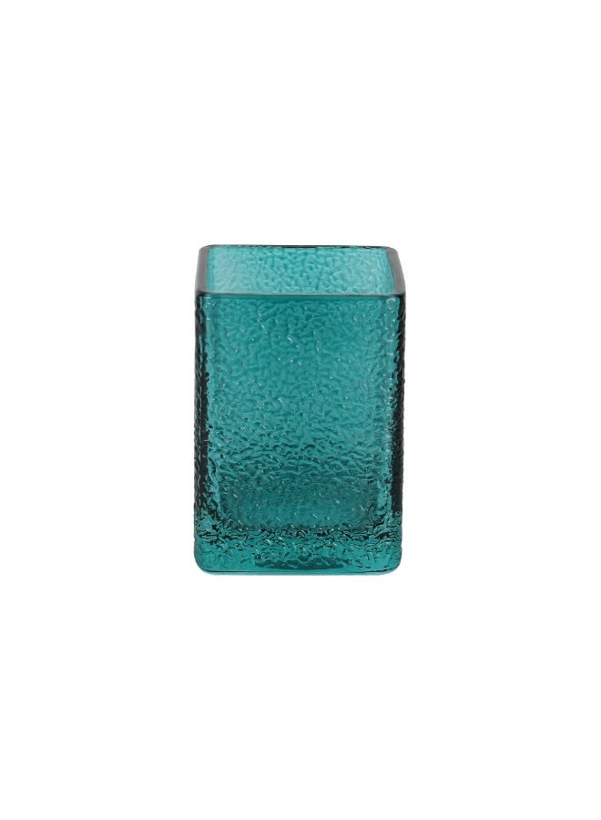 DANUBE HOME كوب زجاجي فيلورا 7.5 × 7.5 × 10.2 سم تركواز - Image 5