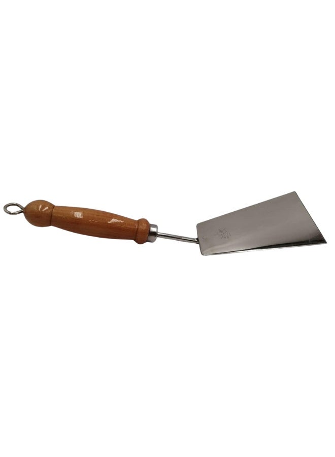 Happy Home Professional Pastry & Dessert Spatula with Ergonomic Wooden Handle and High-Grade Stainless Steel Blade, Heat-Resistant Cake and Chocolate Spreader, Icing and Ganache Smoother, Multi-Purpose Baking Tool for Lifting Cookies, Tarts, Brownies, Pastries, and Confections, Essential Tool for Professional Chefs and Home Bakers, Non-Slip Grip with Hanging Ring for Easy Storage - Image 2