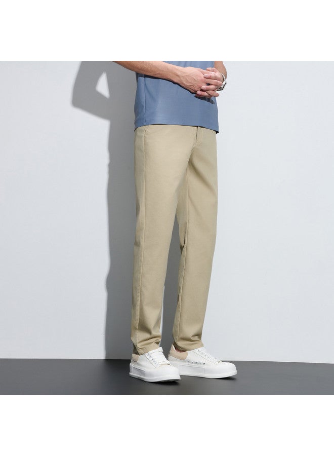 FOLUNSI business Men's Casual Trousers Solid Color Dress Pants - Smooth, Comfortable & Easy-care Pants - Image 5