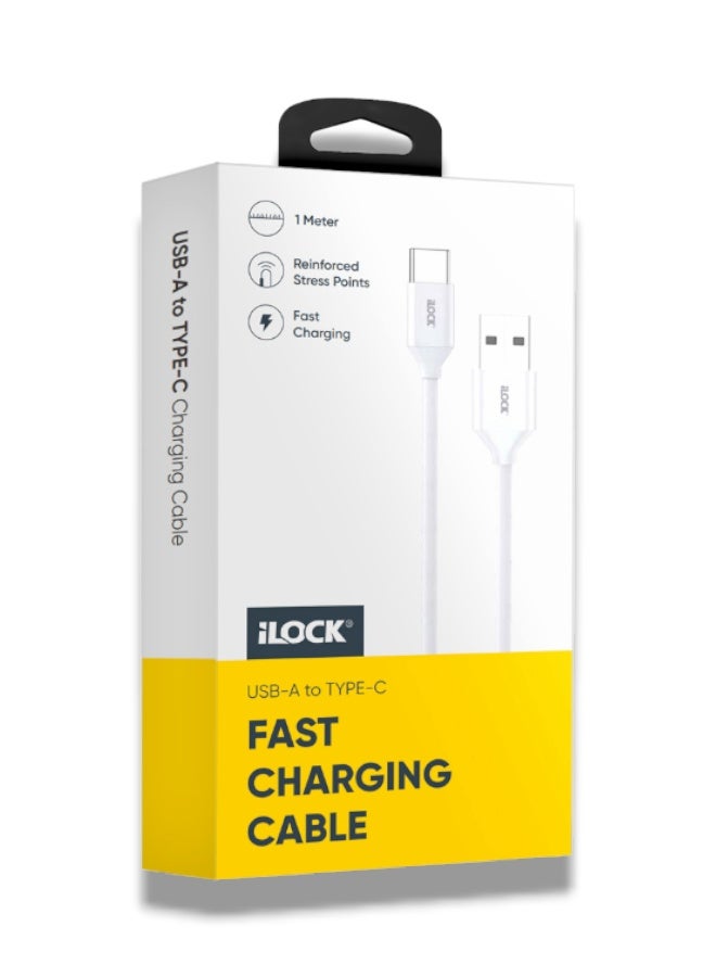 آي لوك كابل iLOCK للشحن السريع (USB-A إلى Type-C)  أصلي 100% بقوة 25 وات - Image 1