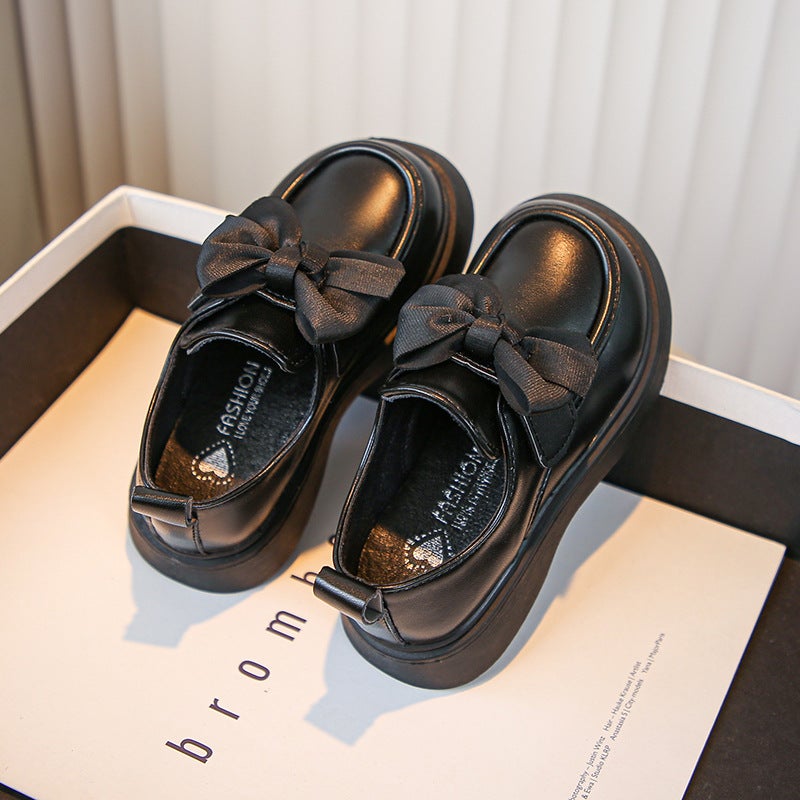 Girls'' Princess Shoes 2026 Spring and Autumn New Children''s Shoes Little Girl''s British-Style Leather Shoes Baby Girl''s Shallow Mouth Single Shoes Loafers - Image 2