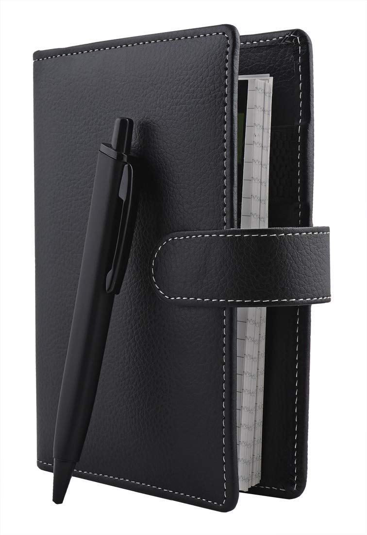 COI Black Faux Leather Yearly budget Undated Planner Suitable For Gifting Meeting Corporate Diary Perfect For Board Meeting For Man And Woman - Image 2