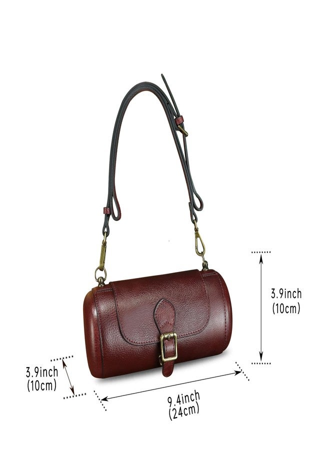 LRTO Genuine Leather Small Purses Shoulder Bag for Women Vintage Handmade Fashion Crossbody Bag Satchel (Coffee) - Image 5