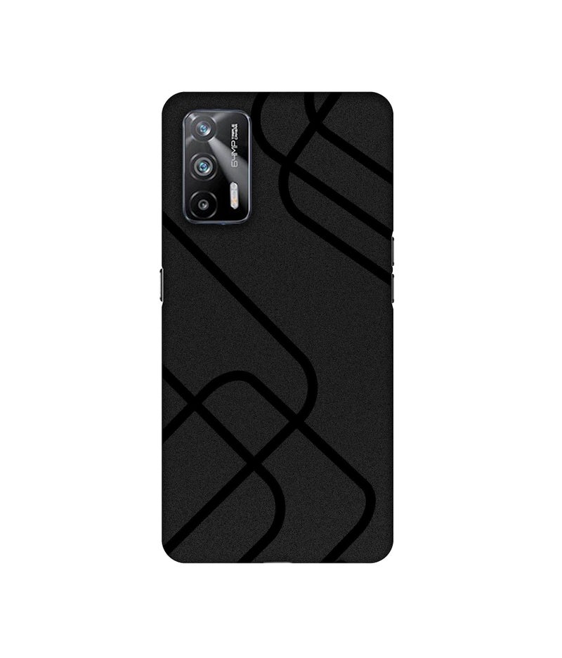 Casotec Zig-Zag Black Line Design 3D Printed Hard Back Case Cover for Realme X7 Max 5G - Image 1