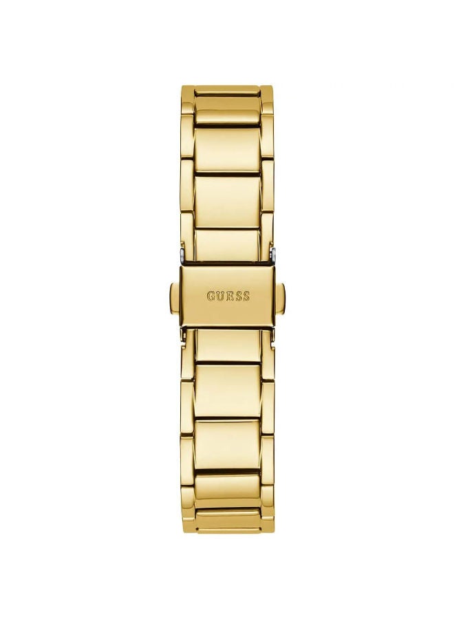 GUESS Watch for Women, Quartz Movement, Analog Display, Gold Leather Strap-GW0403L2 - Image 4