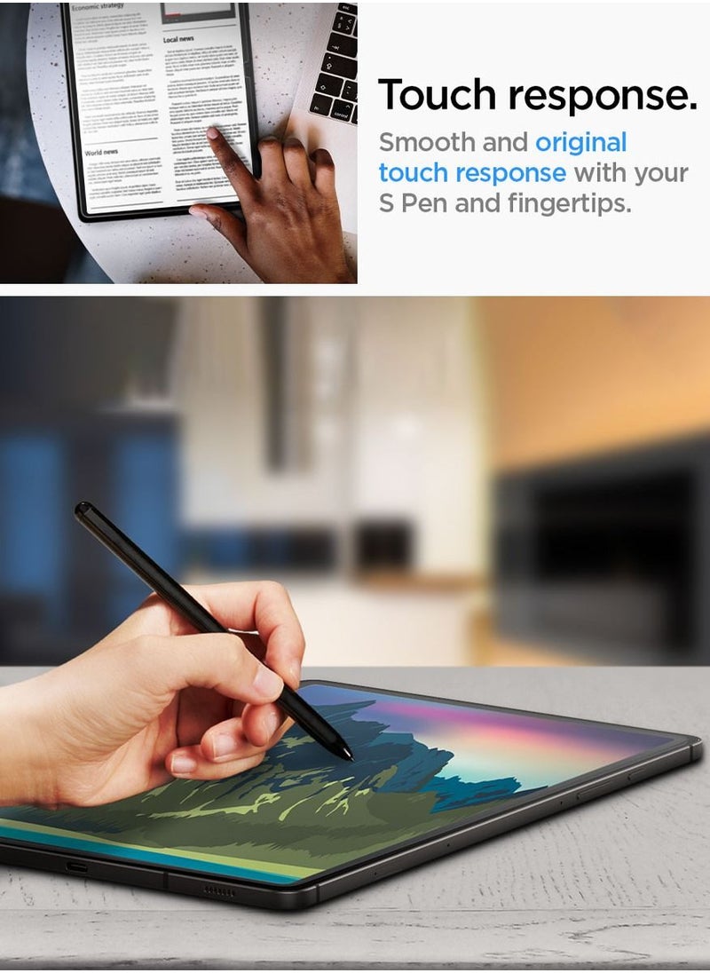 Spigen Glastr Ez Fit Samsung Galaxy Tab S9 PLUS Screen Protector (12.4 inch) Premium Tempered Glass With Auto Align Technology - [Case Friendly]  - Image 3