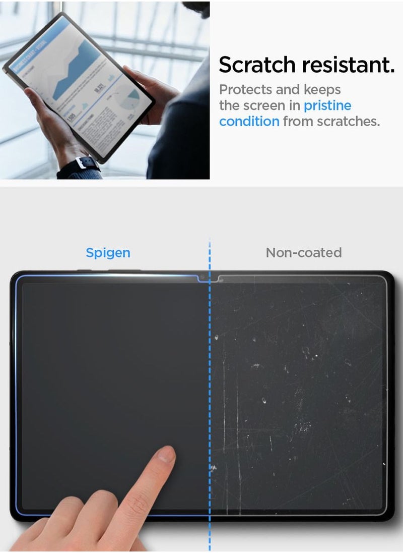 Spigen Glastr Ez Fit Samsung Galaxy Tab S9 PLUS Screen Protector (12.4 inch) Premium Tempered Glass With Auto Align Technology - [Case Friendly]  - Image 5