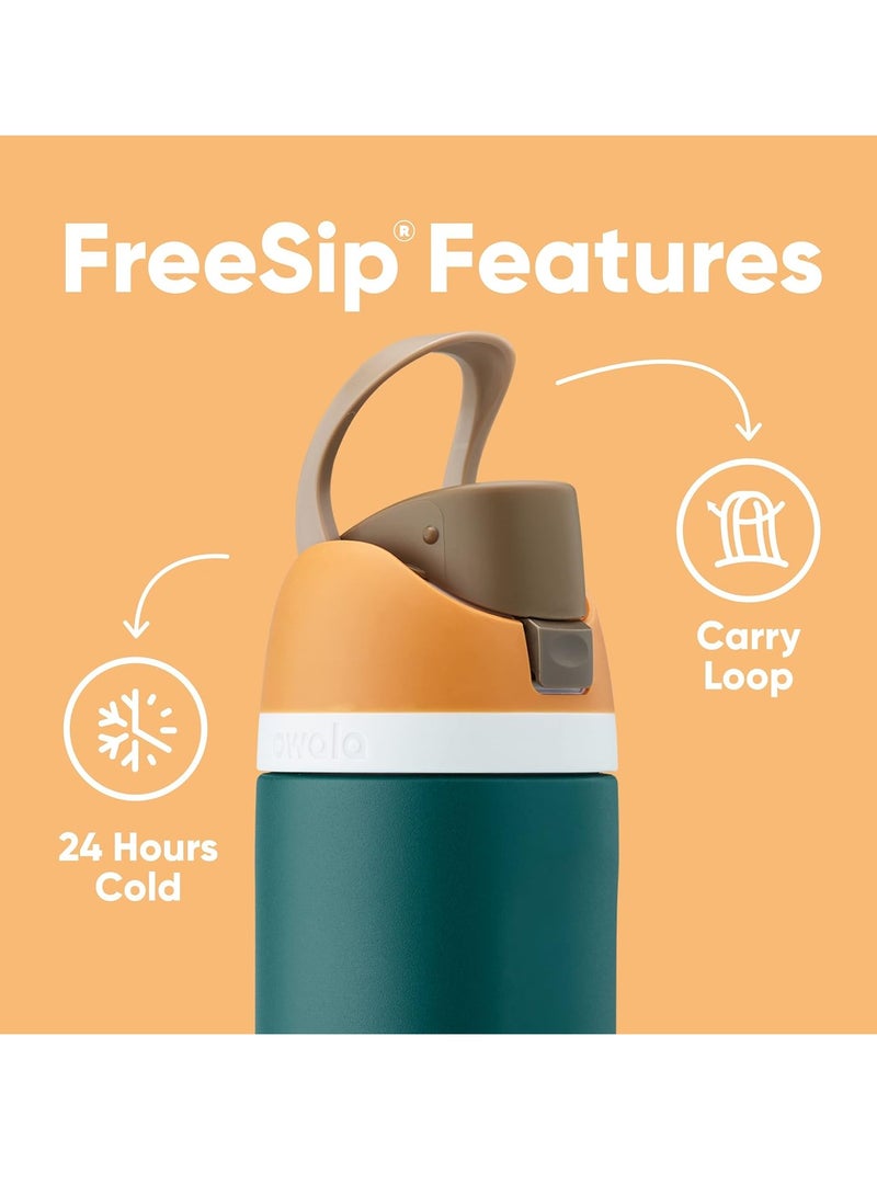 Owala FreeSip Insulated Stainless Steel Water Bottle with Straw for Sports, Travel, and School BPA-Free Sports Water Bottle, 24 oz - Image 4