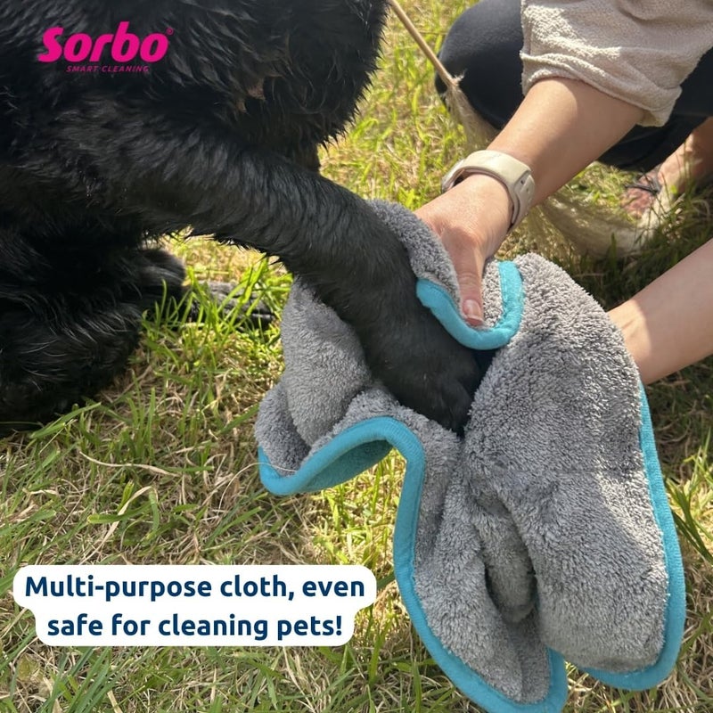 Sorbo Extra Large Microfibre Cleaning Cloth - Ultra Soft & Streak-Free, 30x65cm - Image 3