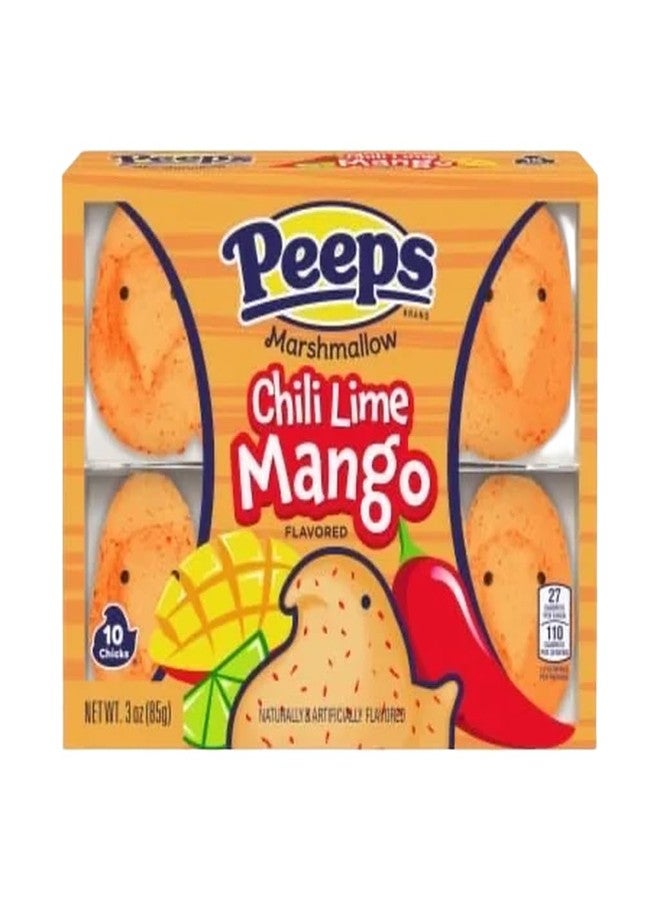 Peeps Chili Lime Mango Flavored Marshmallow Chicks, 10 Count, 3 oz